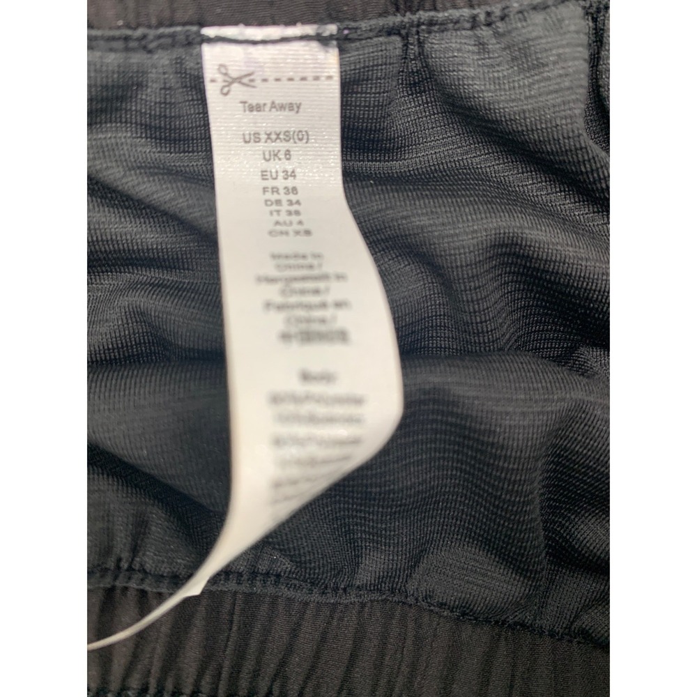 Aurefin Womens Black Running Shorts Smocked High Waist Athletic Gym XXS NWT - Picture 4 of 4
